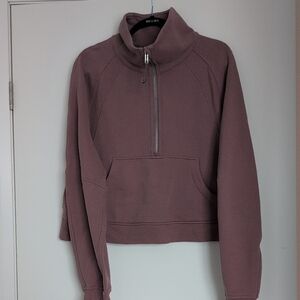 Lululemon Scuba Half Zip Mauve Mock Neck Women's Sweater